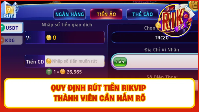 Rút Tiền Rikvip – Thanh Toán Nhanh, Nhận Thưởng Ngay 2 Anh em cần thực hiện liên kết thẻ ngân hàng với tài khoản game để rút tiền Rikvip